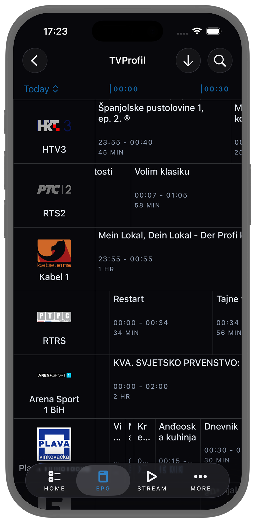 Perfect IPTV EPG